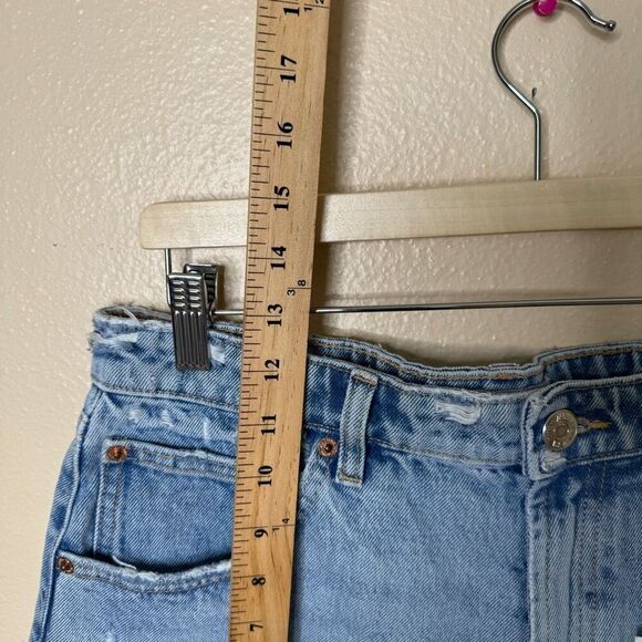 Zara Shorts Women's 10 Blue Cut Off Hi-Rise Denim NWT - Picture 8 of 11